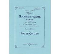 3 Shakespeare Songs: op. 6. low voice and piano. grave.