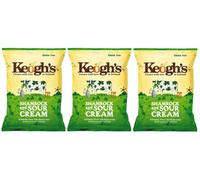 Keogh's Shamrock & Sour Cream Crisps (6x125g)