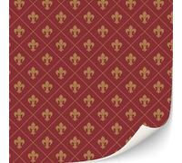 3 Sheet Self Adhesive Wallpaper for Dollhouses 1:12 Scale Modern Art Deco Artdeco Wallpaper (Mary)