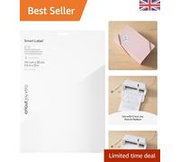 3 Sheets Fade Resistant Waterproof Writable Vinyl for Stylish Labeling