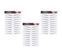 3 Sheets Fake Eyebrow Stickers Waterproof Paper Tool