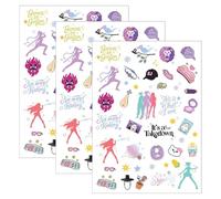 3 Sheets Kpop Temporary Tattoos 90 PCS Demon Fake Tattoo Stickers Cartoon Waterproof Tattoos K-Pop Party Decorations for Party Bag Fillers Movie Fans Accessories Cosplay