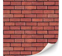 3 Sheets Self-Adhesive Brick Wall Cladding for Dollhouses Scale 1:12 (Dark Joints)