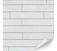 3 Sheets Self-Adhesive Brick Wall Cladding for Dollhouses Scale 1:12 (Wooden Facade (White)