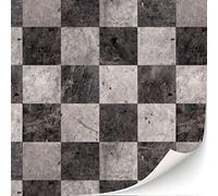 3 Sheets Self Adhesive Floor Tiles for Dollhouse 1:12 Scale (Checkerboard Pattern Marble)