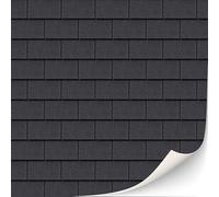 3 Sheets Self-Adhesive Roof Tiles and Shingles for Dollhouses Scale 1:12 (Roof Shingles Black Rectangular)