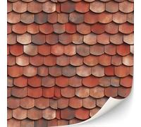 3 Sheets Self-Adhesive Roof Tiles and Shingles for Dollhouses Scale 1:12 (Roof Shingles Tone)