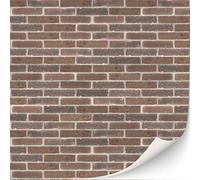 3 Sheets Self-Adhesive Wall Cladding for Dollhouse 1:12 Scale (Brown Bricks)