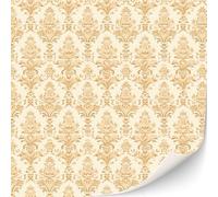 3 Sheets Self-Adhesive Wallpaper for Dollhouses Scale 1:12 Modern Wallpaper Art Deco Wallpaper Artdeco Wallpaper (Golden Damast)
