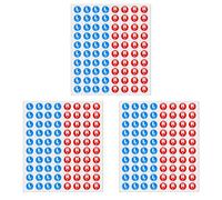 3 Sheets Waterproof Letter Stickers, Blue L and Red R Sign Self-Adhesive Indicator Labels, for Distinguish Left and Right Directions