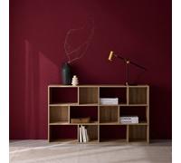 3-Shelf Bookshelf With 12 Compartments Natural - Sweeek