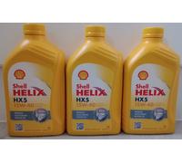 3 Shell Helix HX5 15W-40 Premium Multi-Grade Motor Oil Petrol And Diesel 1 Litre