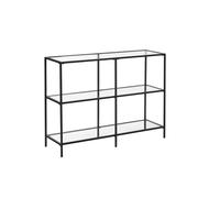 3 Shelves Hallway Table Pearl, Black