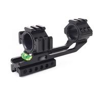 3-side Extended 25.4/30mm Dual Ring Bubble Level Cantilever Scope Mount, For 11mm/20mm Dovetail Rail Mounts Adapter