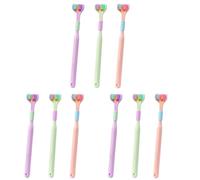 3 Sided Autisms Toothbrush, Compact Junior Toothbrush, Three Sided Autisms Sensory Toothbrush, Three Bristle Travel Toothbrush, for Adult Kid Teeth Care and Gum Care, Cleaning Each Tooth