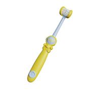 3 Sided Toothbrush, Astronaut Small Kid Brush, Soft Wrap Around Bristles, Fun Teeth Cleaning Tool, Easy Grip Handle Boys Girls Friends Kid Care Routine 8.27x2.44x0.79 Inches