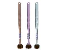 3 Sided Toothbrush - Autistic Friendly Manual Brush, Premium Bristles, Adult Gum Protector Brush, High-End Care at Home, 18.5 cm, Pack of 3 or 4, Colour Alloy