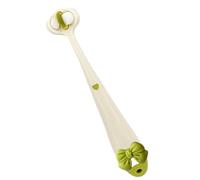 3-sided toothbrush for children, toothbrush for children with three bristles, sensory toothbrush in bowtie design, effective all-round design toothbrush with non-slip handle for gentle cleaning of