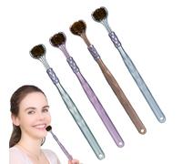 3 Sided Toothbrush - Ultra Fine Soft Bristles for Deep Cleaning | Manual Toothbrush with 3 Heads for Adults and | Gum Protection Oral Care Home Travel Random Colour