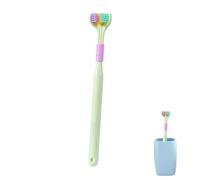 3 Sided Toothbrushes - Toothbrushes A-utism Toothbrush with 3 Sided Soft Bristles for 360°Cleaning Sensory Friendly Or-al Hygiene, Adults, Women Men