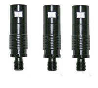 3 Single Quick Release Systems in black carp/coarse fishing