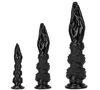 3 Sizes Hand Dildo Big Fist Anal Plug with Strong Suction Base Extra Large Anal Dildo Huge Classic Fisting Dildo Anal Plug Sex Toy for Women Men(S)