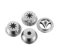 3 Sizes Stainless Steel Hollow Churro Nozzles, Professional Spanish Churro Maker Filling Attachments, Replacement Filling Injector Tips for Churra Machine