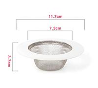 3 Sizes Stainless Steel Sink Strainer Filter Bathtub Drain Hole H Floor Brush Cleaning Natural Wooden Handle Dish Toilet With Holder Bowl Bowl Cleaner And Holder Drain Kitchen Strainers