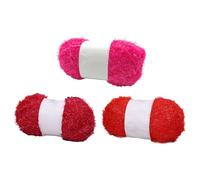 3 Skeins 50g Sparkly Scrubby Yarn for Dishcloths 100% Polyester Yarn Quick Dry Dishcloth Crochet Knitting Yarn Assorted Color Scrubby Crochet Yarn