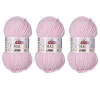 3 Skeins Himalaya Dolphin Baby Yarn 395 Yards 3x100gram Super Bulky Baby Blanket Yarn (80303)