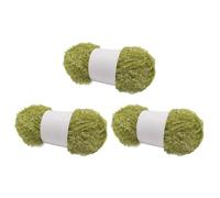 3 Skeins Scrubby Yarn for Dishcloths 100% Polyester Dish Scrubby Sparkle Yarn Metallic Glitter Knitting Yarn Bundle DIY Cleaning Tool Crochet & Knitting Supplies - 50g/Skein