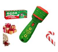 3 Slide Films Projection Torch Light Toy-24 Random Patterns, Projector Flashlights For Kids, Torch And Projector Bedtime Night Light, Educational Picture Learning Light Visual Toy(Christmas-green)