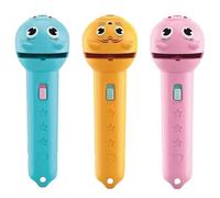 3 Slide Films Projection Torch Light Toy, 24 Random Patterns, Torch Projector Flashlight for Kids, Kids Sleep Story Projector, Educational Picture Learning Light Gifts for Boys Girls (3PCS)