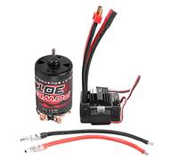 3-Slot 30T 550 Brushed Motor with 80A ESC Replacement Set, High Performance RC Motor with ESC, Precise Designed for Maximum Energy Conversion, Double Ball Bearings for Smooth Opera