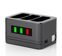 3-Slot Ring Battery charger/charging dock/Charging Station with LED Display,Compatible with Video Doorbell 2/3/4/3Plus/Spotlight Cam/Peephole Cam, camera Battery,Type-C Input