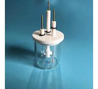 3 Socket Electrolytic Cell - Laboratory Electrolyzer for Redox Reactions - Precision 3 Electrode System(30ml-d34*h41)