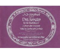 3 sonatas: for alto recorder, 2 oboes (Vl), Viola da Gamba and Cembalo
