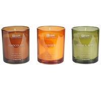 Set of 3 Scented Candles SHEER JOY Soy Wax Fruity Notes Fresh Notes