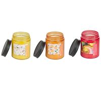 Set of 3 Scented Candles FRUITY BLOOM Soy Wax Fruity Notes