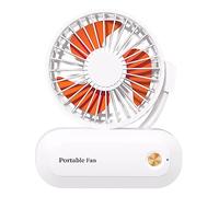 3 Speed Adjustable Fold Fan Electric Portable Hold Small Air Cooler Originality Household HangingsNeck Mute Working Three Wind Speeds Conditioners Humidifier Energy-saving Rotating Multiangle