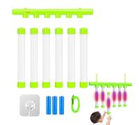 3-Speed Falling Sticks Game, Luminous Hand-Eye Coordination Training Toy with Quick Reaction, Fun Gift for Kids & Adults, Yellow Blue Light-Up Version (A)