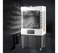 3-Speed Portable Evaporative Air Cooler, 100W Spot Cooler with 120° Swing, Ideal for 30-50㎡ Indoor & Outdoor Use, Compact Size (82x41x29cm)