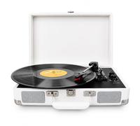 3-Speed Suitcase Record Player with Built-In Stereo Speakers