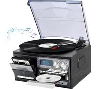 3-Speed Vintage Music Center with,Cd,Cassette,and Fm Radio
