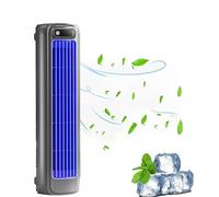 3 Speeds Small Portable Air Conditioner, USB Rechargeable Mini Air Conditioner, Wall Mounted Air Conditioners, No Drilling Wall Mounted Electric Fan, Air Cooling Fan for Desk Bedroom Office (grey)