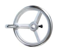 3 Spoke Lathe Hand Wheel OD 76-190mm Round Milling Handwheel with Detachable Handle Cast Iron Chrome Plated Rotary Metal Handwheels for Lathe Milling Grinding Machine(153x16mm)
