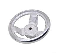 3-Spoke Machinery Handwheel Chrome Plated Lathes Iron for Plus for Tools Cast Woodworking for Dyeing for Printing Welding Packaging CNC Equipment Machine (12 Inch)