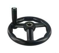 3 Spoke Plastic Hand Wheel With Screw Hole Handle For Lathe Milling Equipment And Grinder Fine Tuning Device 100mm(18x200mm)