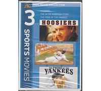 3 Sports Movies: Hoosiers / The Jackie Robinson Story / The Pride of the Yankees