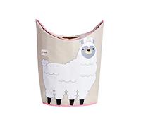 3 Sprouts Baby Laundry Basket with Handles/Lid - Sturdy Washing Basket for Nursery, Kids Toy Storage Organizer, Large Laundry Hamper, Llama